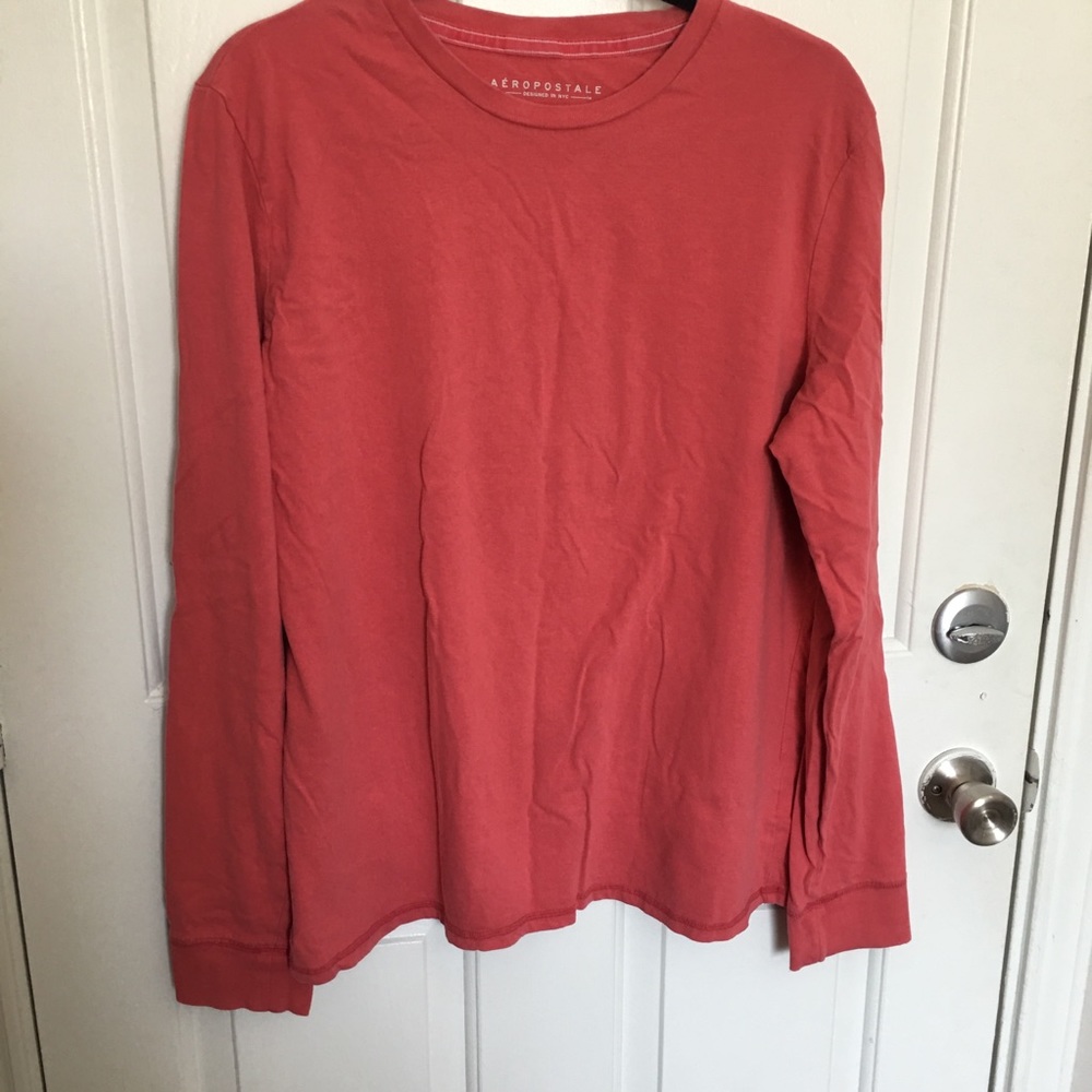 3/$12💜Red Long Sleeve Top